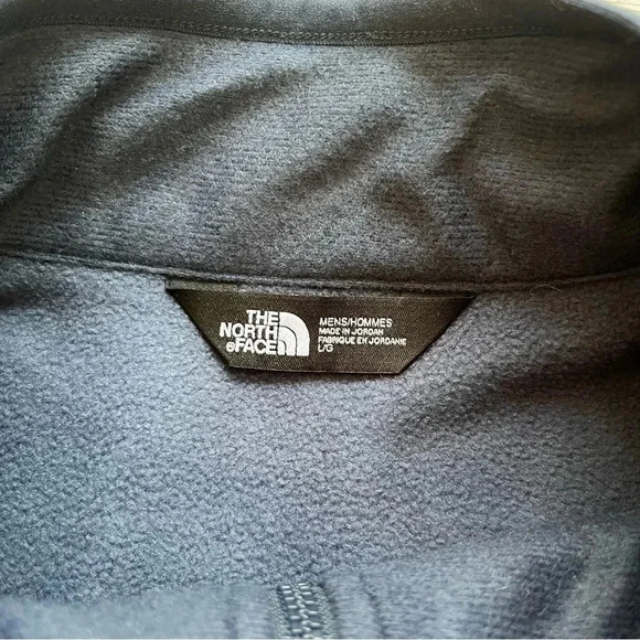 Men’s North Face Full Zip Sweater Size L Navy Blue - Picture 6 of 10